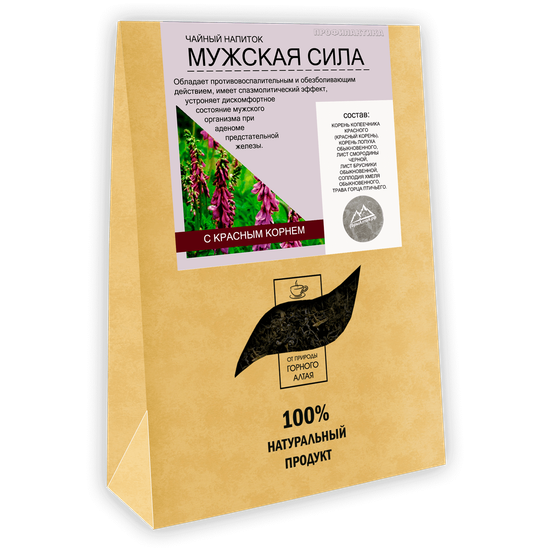 Чайный напиток "Мужская сила" с красным корнем 100 гр