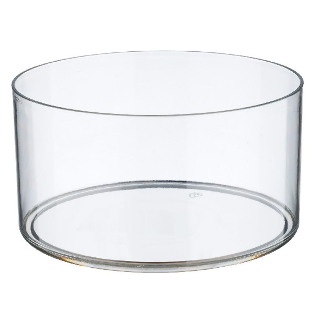 Кашпо "Round" (пластик) D15xH8см (Прозрачный)