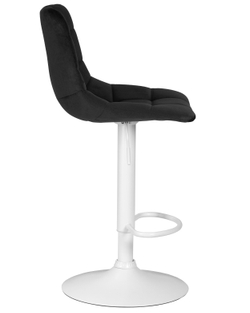 Набор 2 шт Стул барный DOBRIN TAILOR WHITE, черный велюр (MJ9-101)