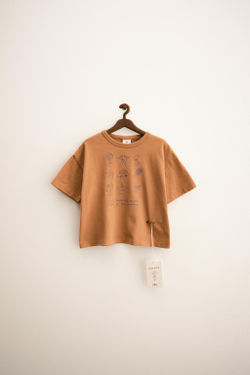 ZARA ZARA TIMELESS — ФУТБОЛКА С ВЫШИВКОЙ ORFAYO ©, ЧЕРЕПИЧНЫЙ