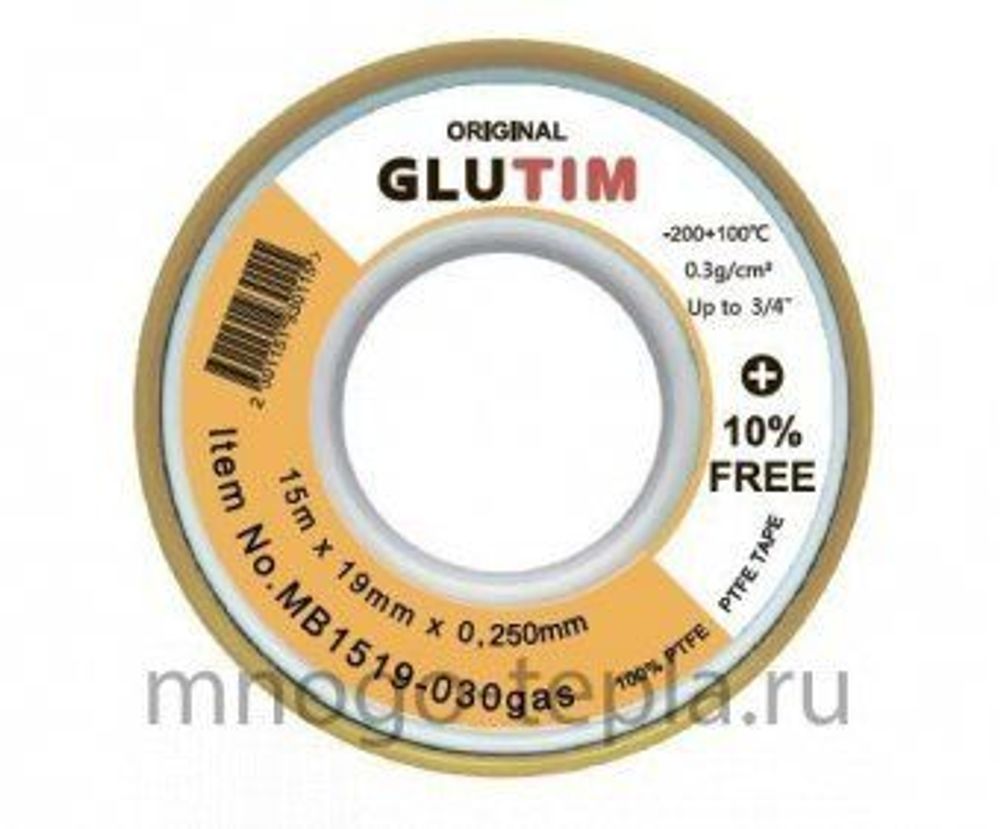 Фум лента газ 19х15х02,25мм ТИМ МВ1519-030gas 002972/575