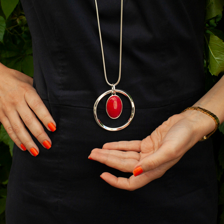 Колье Fiore Luna RED QUARTZ LN5139 R/S