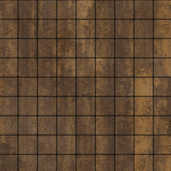 Тротуарная плитка КВАДРАТ 100х100 мм - Листопад гладкий Мокко