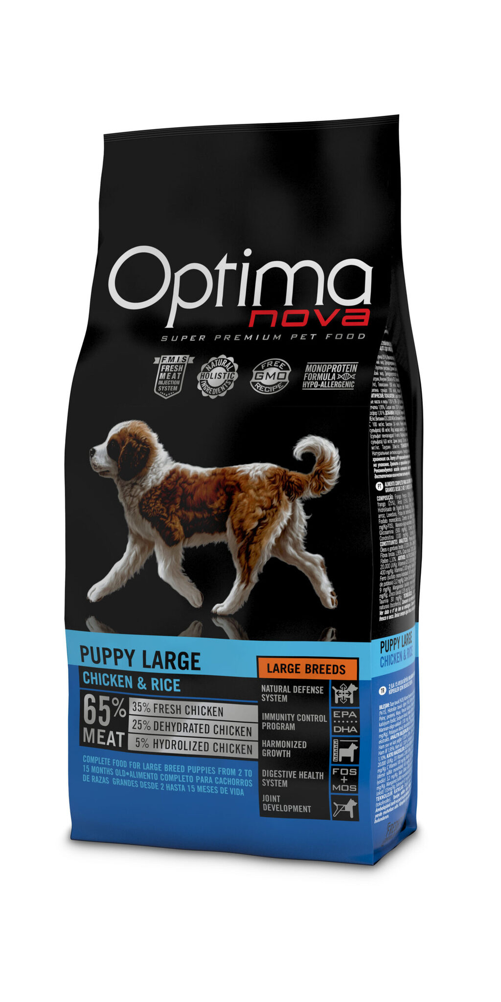 Optima Nova Puppy Large (Курица и рис)