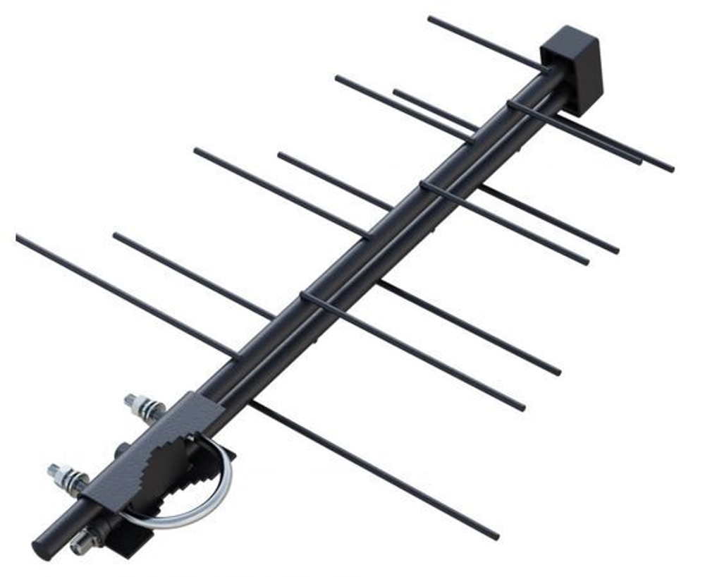 Антенна наружная BAS-1111-5V Печора активная, 32db, с F-коннектором, питание по кабелю РЭМО