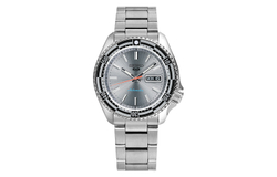 SEIKO 5 Sports Automatic Mechanical Movement Stainless Steel Strap Watch Men"s Watches Silver Dial