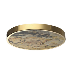 5079/40L L-VISION ODL24 209 зол/серо-бежевый/металл/натур.камень/акрил Настенный светильник с переключ.цветов.темпер. LED 40W 3000К/4000K/6000K BERGI