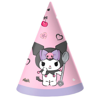 Колпаки "С Днем рождения!" Куроми 16 см, 6 шт