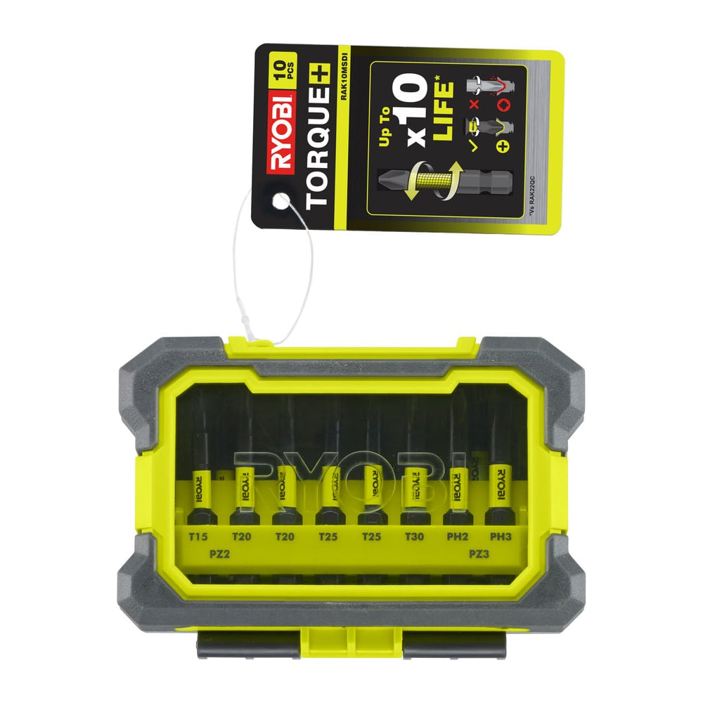 Набор ударостойких бит (10 шт; 50 мм) Ryobi 5132003176