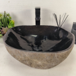 Раковина из речного камня RS-65093 46*40*15 0861