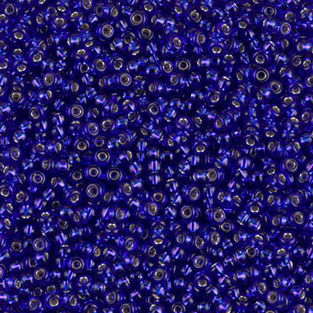 Miyuki Seed Beads 11/0 Cobalt Silver Lined SB0020