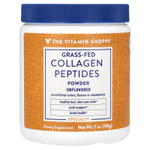 The Vitamin Shoppe, экологически чистые пептиды коллагена от животных травяного откорма, без вкусовых добавок, 198 г (7 унций)