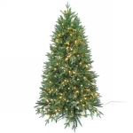 Ёлка «Новогоднее сияние» 210 см, ПВХ+Резина 380 ламп LED (1329 веток)