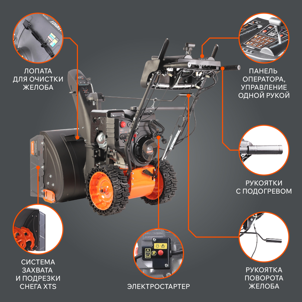 Снегоуборщик бензиновый PATRIOT Сибирь 110 Е
