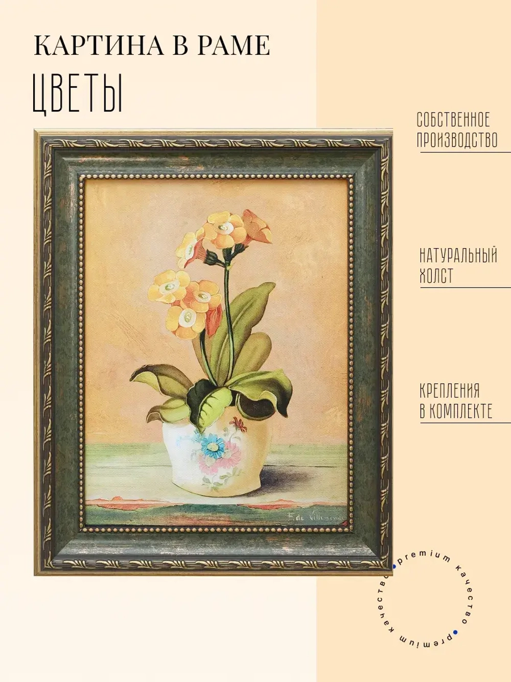 Картина на стену интерьерная на холсте 26*36 см