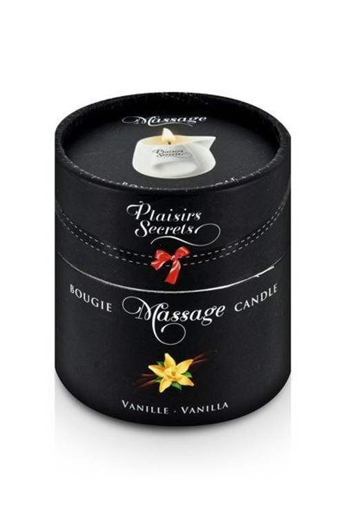 Массажная свеча с ароматом ванили Bougie Massage Gourmande Vanille - 80 мл.