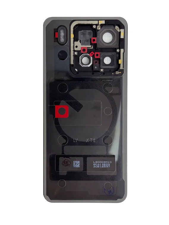 Задняя крышка для Xiaomi Mi 15 (Черная) со стеклом камеры