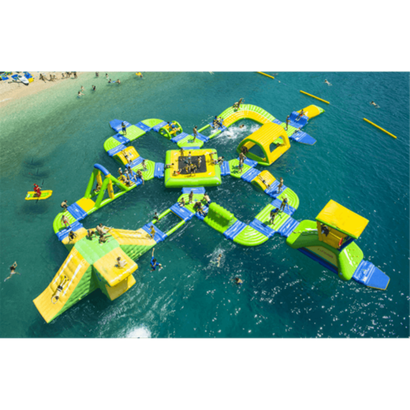 Коммерческий аквапарк на воде «Улыбка моря» 37×32×4 м