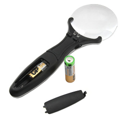 Лупа на ручке Veber 3х, 75 мм, с подсветкой (789-75) - фото 5