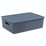 Корзинка Береста 7,5л 350х105мм с крышкой (космик)