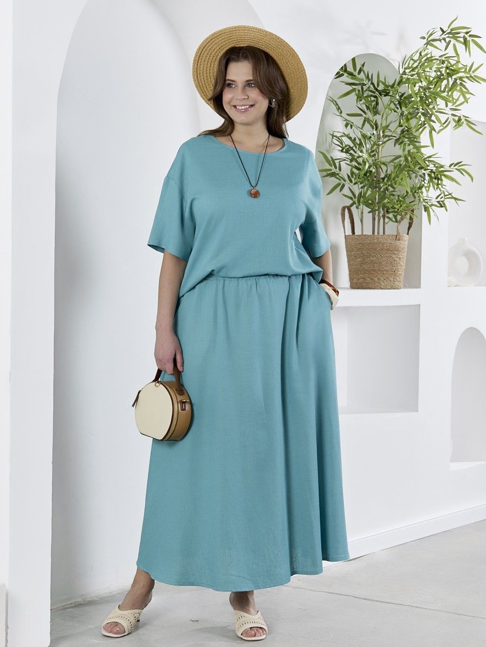 Блузка Камео-4 Виотекс БИРЮЗОВЫЙ