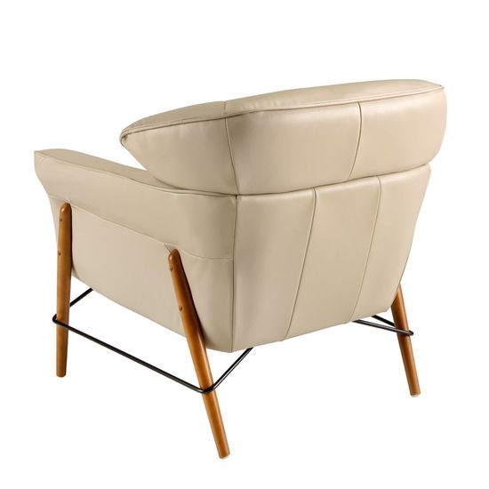 Кресло 5129/KFA031-T541011 из песочной кожи Испания 