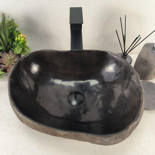 Раковина из речного камня RS-65110 46*37*15 0861