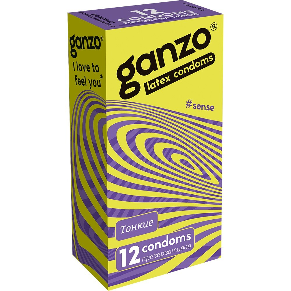 ПРЕЗЕРВАТИВЫ GANZO Тонкие, 12шт