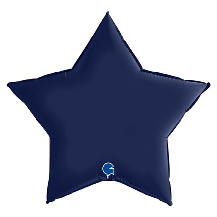 Фольгированная фигура, звезда, 36"/91СМ Сатин Blue Navy
