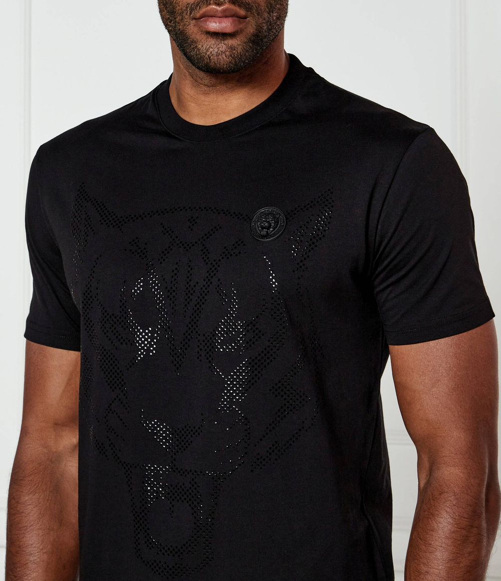 Футболка Lamina Tiger Plein Sport - черный(MTK8009 STE001N)