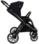Детская коляска Pituso Mayla Lux 3 в 1 с автокреслом Baesa Black
