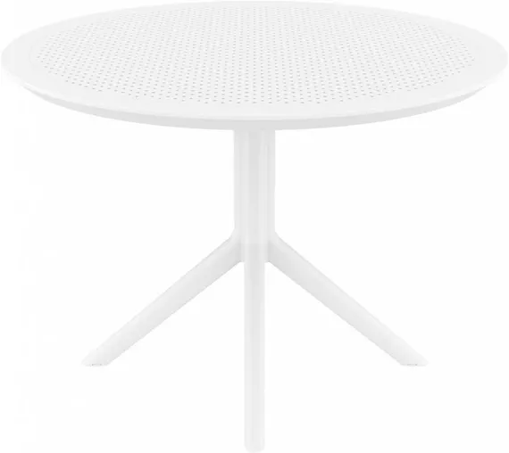 Пластиковый стол Sky Ø105 см, белый