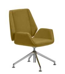 Кресло Siena Chrome B4L жёлтая ткань
