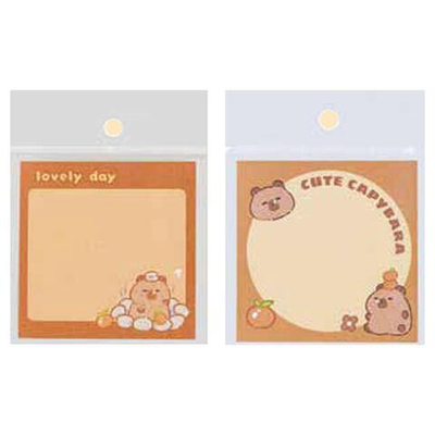 Бумага для заметок 80*80мм. 50л. "Капибара" (Центрум)