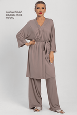 Пеньюар Шелк вискозы (латте) П14486-52М LT Collection