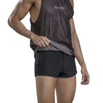 Черно-серая двусторонняя мужская майка Fit Tank-top (Размер: XL) (Цвет: разноцветный)