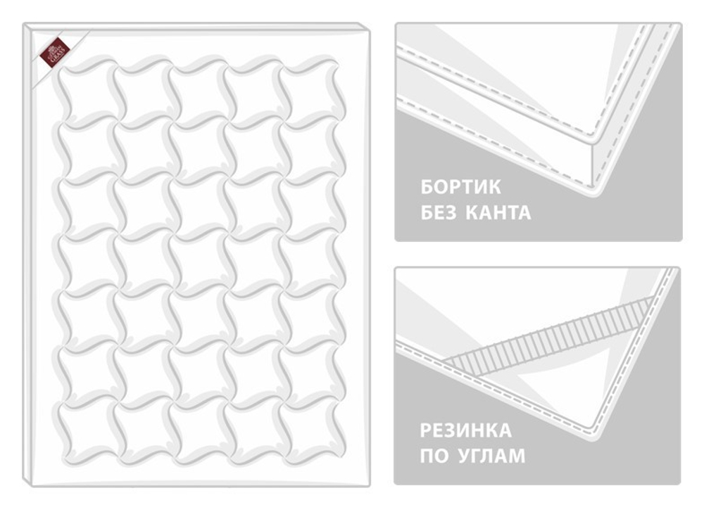 Наматрасник-топпер 180х200 German Grass Topper Cotton Grass