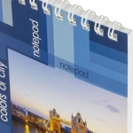 Блокнот Attache Colors of city А6 40 листов синий в клетку на спирали