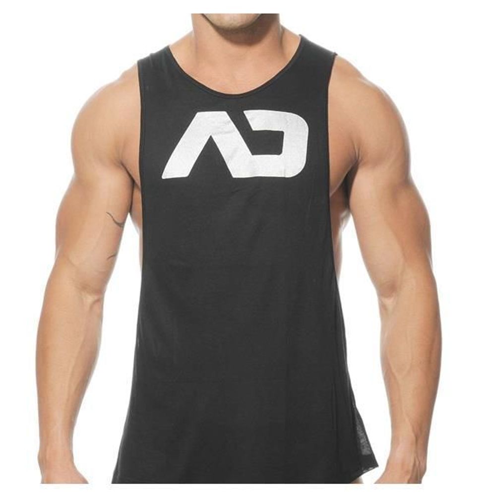 Мужская майка черная Addicted Black AD43