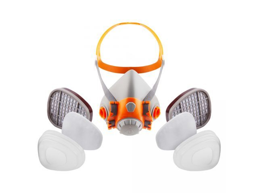 Полумаска 6500 с фильтрами 6510 А1 с предфильтрами и с держателями Jeta Safety (комплект)