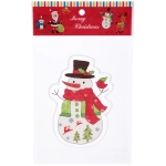 Наклейка на стекло «Весёлый Снеговичок» 15*20 см