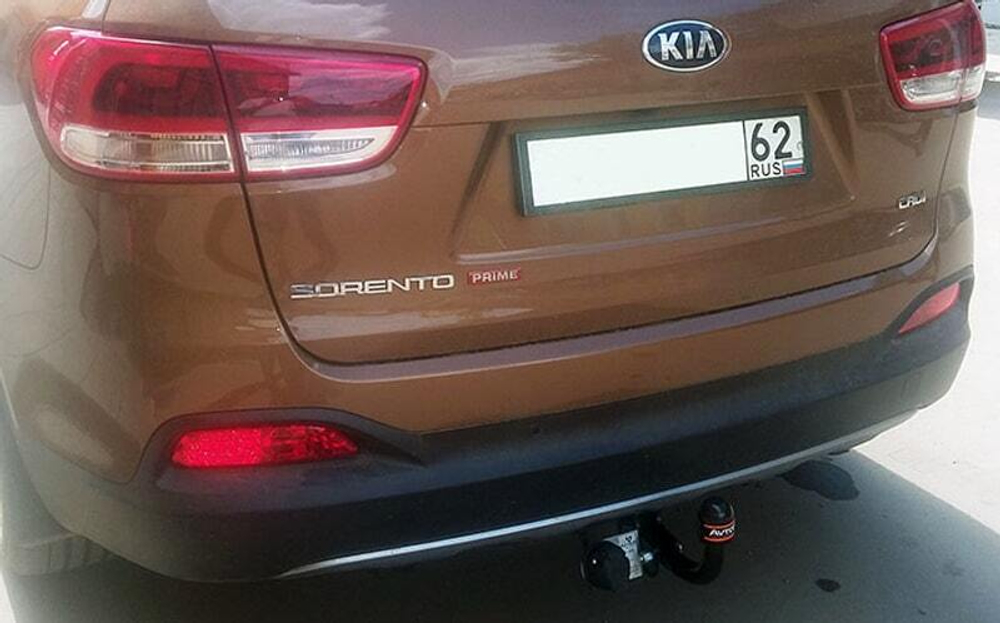 Фаркоп AvtoS KI 31 для Kia SORENTO 2014-(паспорт и сертификат в комплекте)(без электрики)