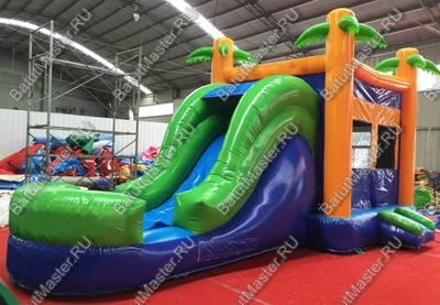 Батут-горка "Отдых на пляже", 6*3*4 м