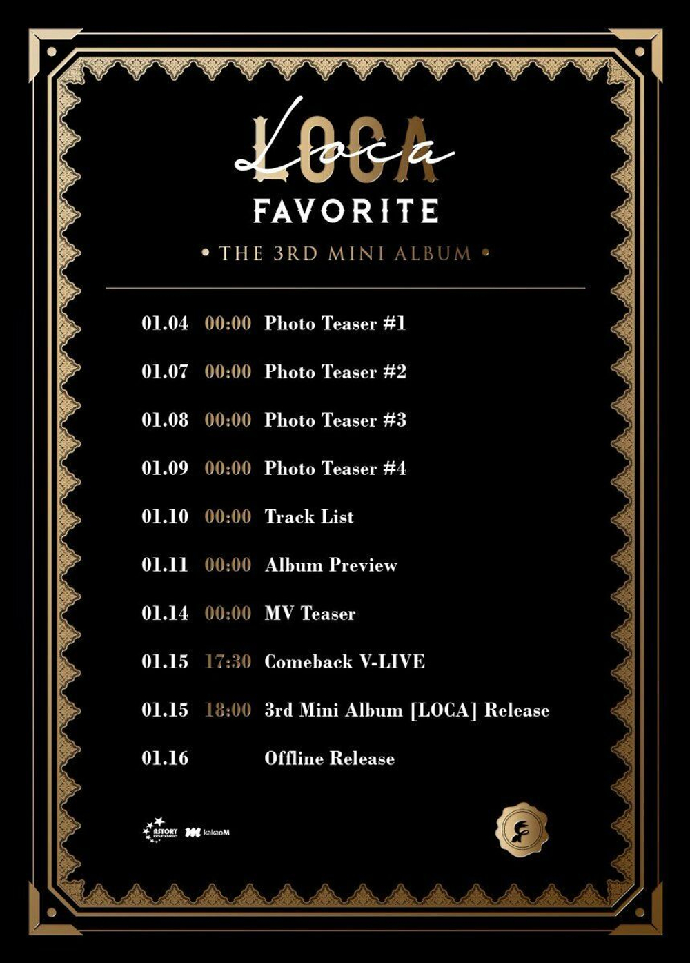 Альбом Favorite - LOCA 3rd Mini Album