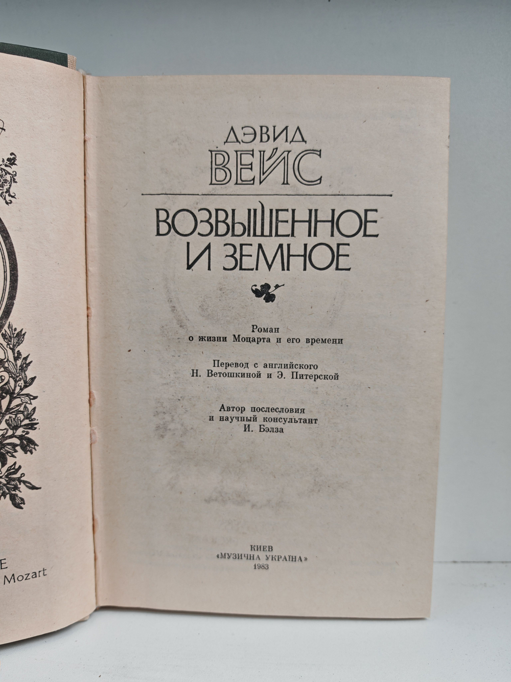 Возвышенное и земное: Роман о жизни Моцарта и его времени