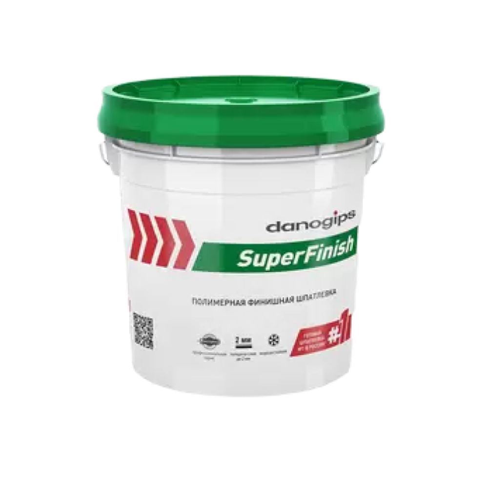 Шпатлевка финишная готовая полимерная Даногипс Суперфиниш 28кг/17л SHEETROCK /Шитрок по низкой цене