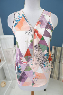 Блуза My Se без рукавов 44 размер