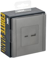FORTE&PIANO Розетка USB A+C 18Вт FP551 сталь IEK