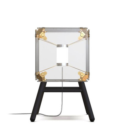 Table design lamp  Hyperqube by Felix Monza (1 lampshade ,  Clear)