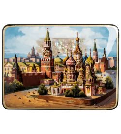 Народные промыслы ШК-55/102 Шкатулка «Москва» исп. Лукова Е.